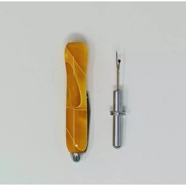 SANDY OLSSON CUSTOM HAND-TURNED ACRYLIC SEAM RIPPER - SUNFLOWER YELLOW