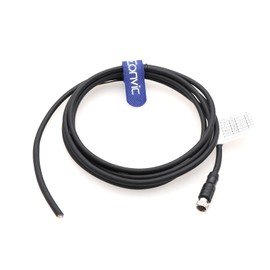 M8 Cable 8 Pin A Code Female to Open Aviation Sensor Cable Waterproof Shielded Electrical Cable for Industrial Automation Control Fieldbus Module Device Network 2m
