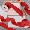 MuRealy MuReraly Red Burlap Ribbon- Jute Ribbon, Wide Burlap Ribbon