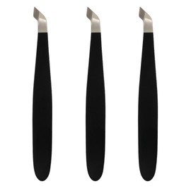 DreamCut 3-Pack Tweezer Nipper Cuticle Nipper – Professional Stainless Steel Nail Clippers – Precision Trimming with Rubber Cap Protection