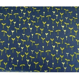 Henry Glass & Co. Shade Garden Floral Fabric Michelle Engel Bencsko & Henry Glass Navy Green BTHY