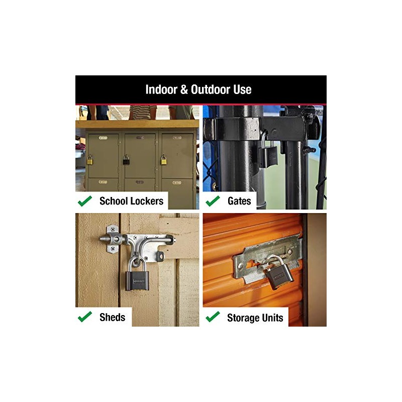 Master Lock 178D - Candado de combinación, 1 paquete, Negro