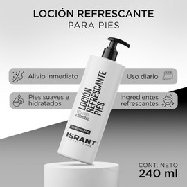 Crema para Pies 240ml Loción Refrescante para Pies - Crema Corporal para Pies Cansados Skin Care Fórmula con Mentol y Extractos Botánicos Skincare Hidratante y Revitalizante