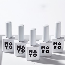 MAYO non-wipe glass top gel self gel nail / 마요 MAYO 논와이프 글래스 탑젤 셀프젤네일