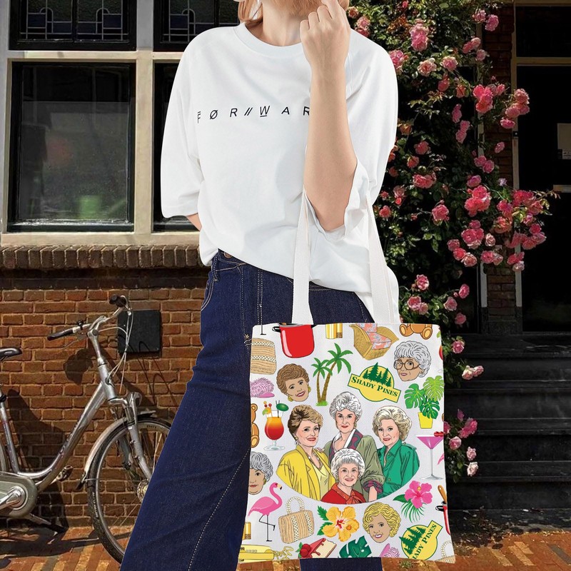LEVLO Golden Girl Canvas Tote Bag Golden TV Show Fans