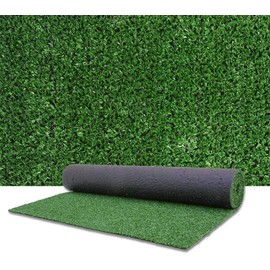 Artificial Grass Turf Lawn 6 Feet x 16 Feet, 0.4" Pile Height Indoor Outdoor Rugs Synthetic Grass Mat Fake Grass