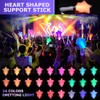 2Pack 15-Color LED Cheering Sticks, Star Shape Glow Wands for