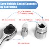 4 Piece Socket Adapter 1/4" to 3/8", 3/8" to 1/4",