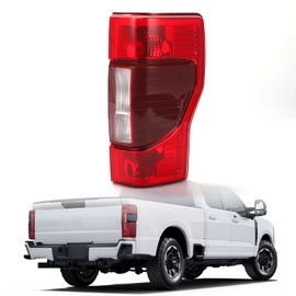 ZXMT Halogen Type Outer Tail Light Lamp Assembly Compatible with Ford F250 F350 2020 2021 2022 Super Duty Rear Tail lamp Bake Lamp LC3Z13404A LC3Z13404D(With Blind Spot,Right Passenger side)