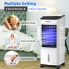COSTWAY Evaporative Cooler, Portable Cooling Fan with Remote Control, 3-Mode,