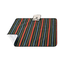 LOGOS 71809752 Insulated Waterproof Soft Mat, 110 (Vintage Stripe)