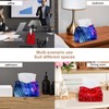 2 Pack Tissue Box Cover Holder, Charming Crystal Diamonds Rectangle