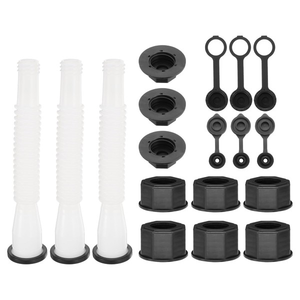 M METERXITY 3-Set Gas Can Spout Replacement, 7.9 Inch Upgraded
