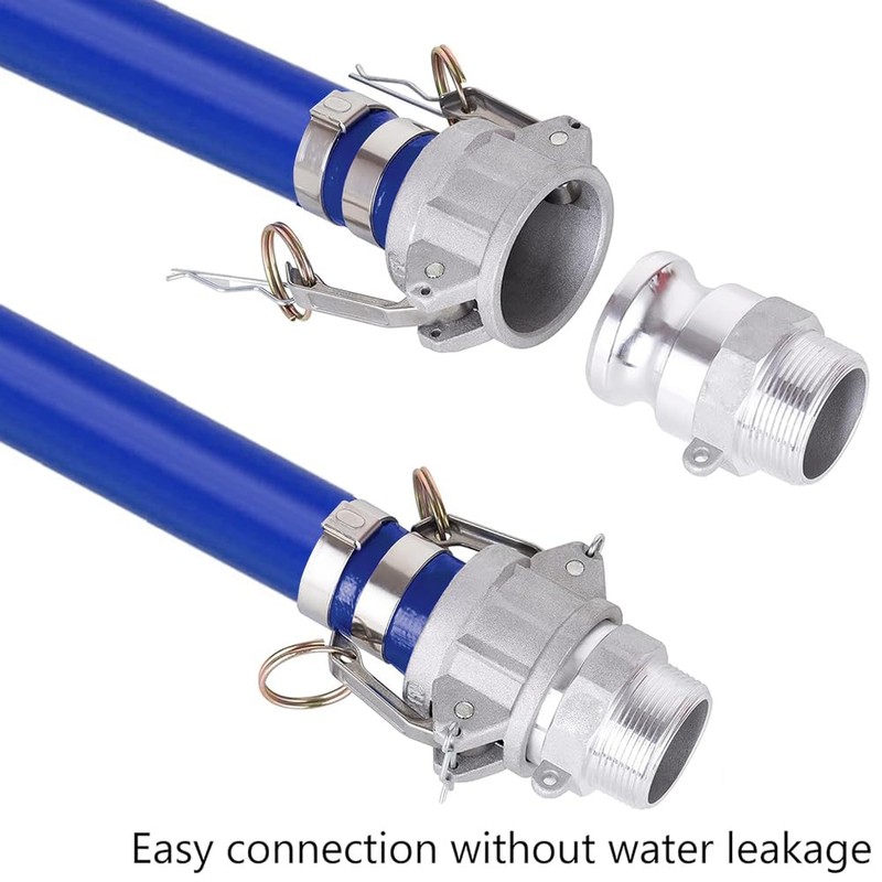 2Pcs Camlock Type F 1 inch Hose Fitting Male Adapter