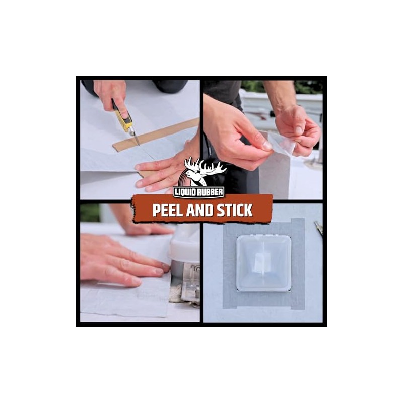 Liquid Rubber Peel and Stick Seam Tape for Easy Repairs