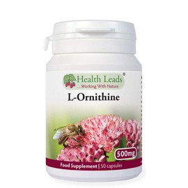 L-Ornithine 500mg x 50 Capsules ¦ Clean Additive Free British Supplements