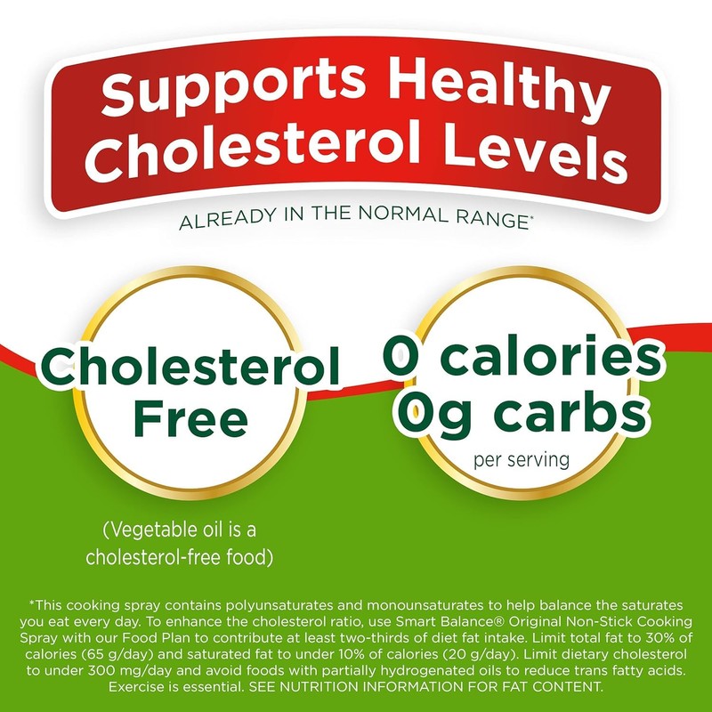 Smart Balance Cooking Spray, Non-Stick Original, 6 Ounce (4 Count)