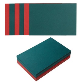 100 Sheets Christmas Blank Cardstock Paper 250 GSM Thick Heavy Cards Stock for Christmas Art Projects, Card Making(Christmas Green Red) (3x5 inches)