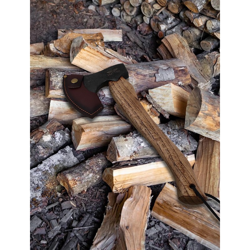 JXE JXO Hatchet, 14.5" Camping Axe 1065 High Manganese Steel