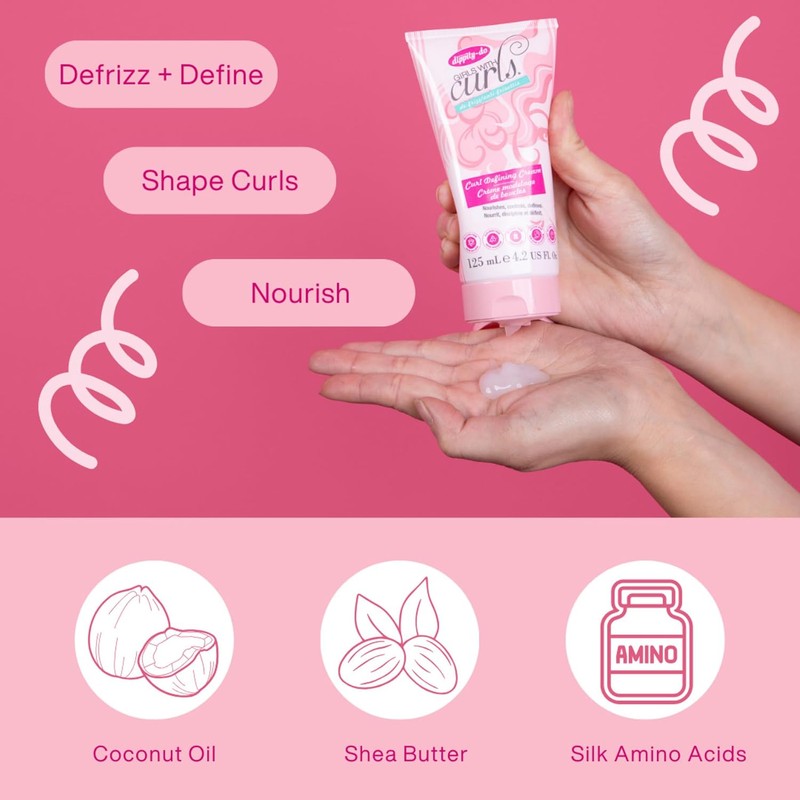 Dippity-do Girls with Curls Curl Defining Cream, 4.2 Oz.