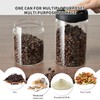 Dinana Coffee Bean Storage Container, Vacuum Glass Jar with Airtight