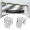SING F LTD 2PCS Venetian Blind Box Brackts Window Blinds