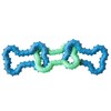 Outward Hound Bone Tugz Tug-of-War Dog Chew Toy, Blue