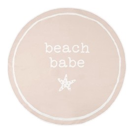 Stephan Baby Towels - Quick Dry Microfiber Infant or Toddler Beach Towel Round, 42-Inch Diameter, Pink - Beach Babe