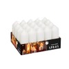 Spaas Tray of 20 Unscented Pillar Candles 40/110 mm, 13