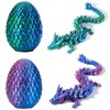 ElevaPulse Pack of 2 Easter Surprise Dragon Egg Figures, Dragon