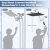 Hibbent Upgraded 13'' Shower Head Combo, High Pressure 5-spray Rainfall