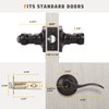 KNOBWELL 1 Pack Keyed Entry Front Door Handle Entrance Handlesets