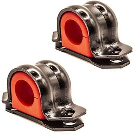 Juego de 4 soportes de barra estabilizadora frontal + código rojo extremo compatible con Jeep Grand Cherokee 2016-2022, bujes diseñados y fabricados en los Estados Unidos, barra de 38 mm de diámetro