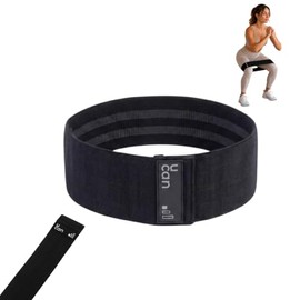 U can - Liga de Resistencia de Tela para Ejercicio | Bandas Elásticas Fitness de Algodón y Látex Antideslizante | Entrenamiento | Resistente, Lavable 