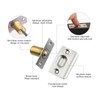2 Pieces Closet Door Ball Catches with Screws, Adjustable Roller