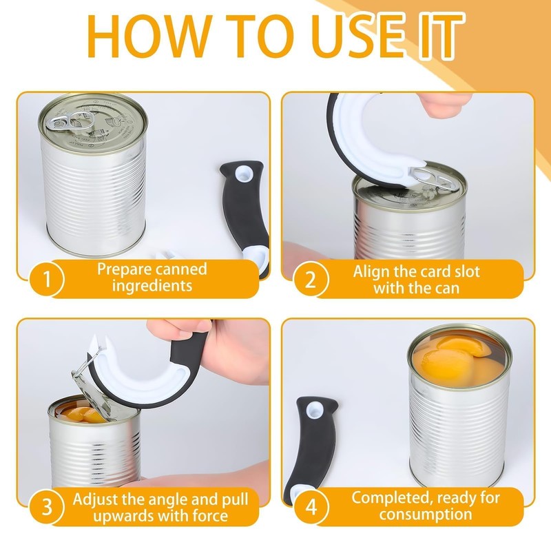 Ring Can Opener J Shape Kitchen Gadget Canned Easy Open