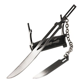 Ichigo Dual Zangetsu Blades Keychain - Bankai Sword Tensa Zangetsu Chains - Anime Collection Gifts for Teens Men and Fans