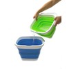 SAMMART 11L (2.9 Gallon) Collapsible Rectangular Handy Bucket (1, Green)
