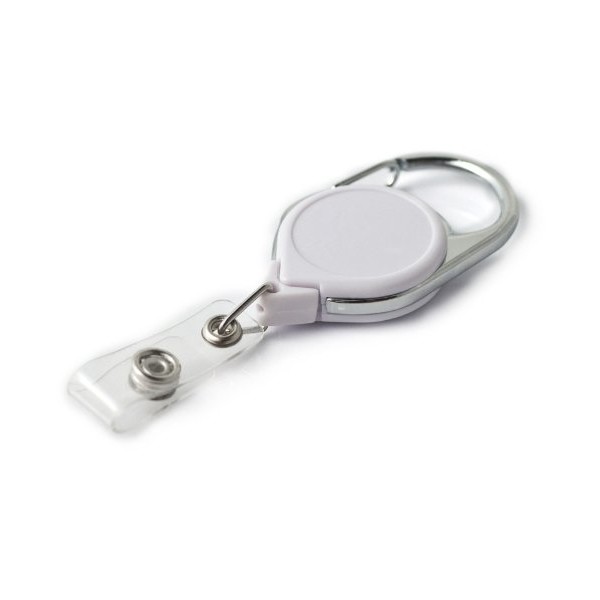 KEY-BAK RETRACT-A-BADGE Carabiner 5-Pack Twist-Free Retractable Badge Holder with 36" Cord and Whit Reel