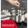 MICHELANGELO Stainless Steel Pot Set - 1QT & 2QT &