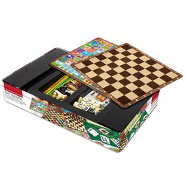 365 Games - Traditional Strategy Board & Card Games, Tin Storage Container, Game for Each Day of Year, Family, Ages 6+, 1-8 Players