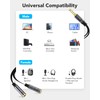 KINGTOP Headset Splitter, 3.5mm Headphone Mic Splitter Cable for Headset