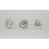 NST 24 Bouquet Pins Corsage Wedding Round Floral Design Crystal