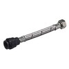 Flexible Tap Hose Connector Pack of 2 - Compression or Push Fit or Push Fit with isolating Valve 300mm Long (22mm Pushfit x 3/4"F x 300mm Long)