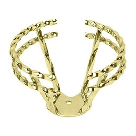 Lowrider bike HALF DOUBLE TWISTED STRAIGHT STEERING WHEEL GOLD.