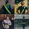 Reflective Shoulder Strap & 2pcs Reflective Wristband, Reflective Running Wrist
