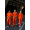 Adult Prisoner Overalls Orange Costume, Orange