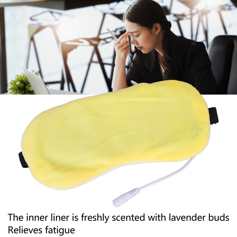 Heating Blindfold USB Hot Compress Adjustable Improve Sleep Nourish Eyes