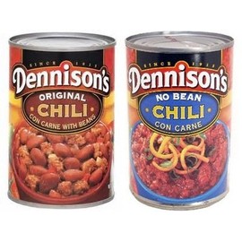 Dennison's Original Chili Con Carne with Beans & No Bean Chili Con Carne, 15oz Can (Pack of 6)