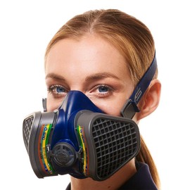 GVS SPR488 Elipse Mask with Interchangeable ABEK1 Filters for Multiple Gases and Vapour, M/L